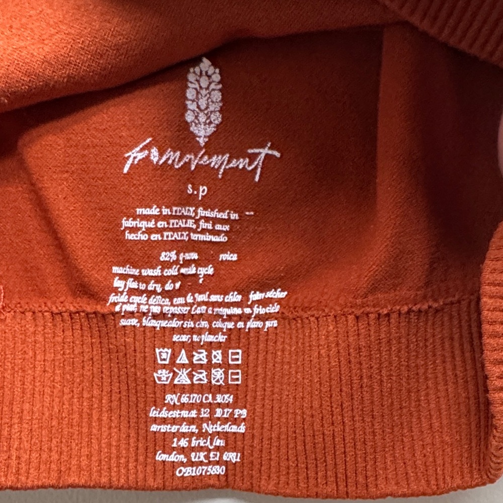 Women's Sleeveless Orange Top - Picture 2 of 3